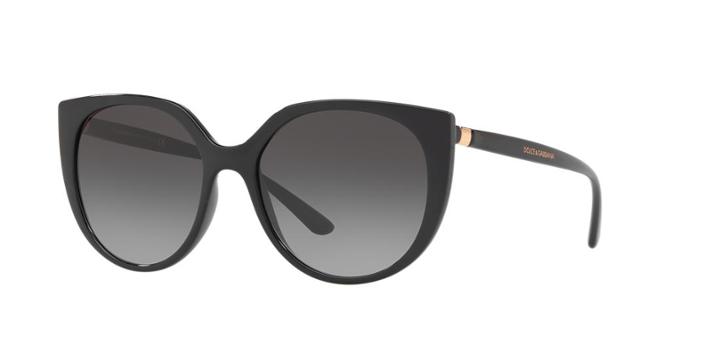 Dolce &amp; Gabbana 54 Black Butterfly Sunglasses - Dg6119