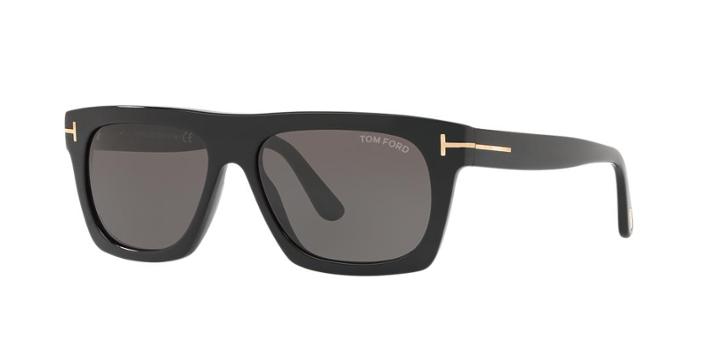 Tom Ford 55 Black Square Sunglasses - Ft0592
