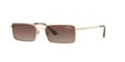 Vogue Vo4106s 55 Gold Wrap Sunglasses