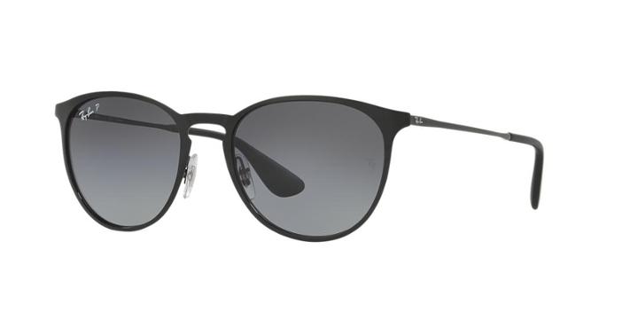 Ray-ban Black Round Sunglasses, Polarized - Rb3539