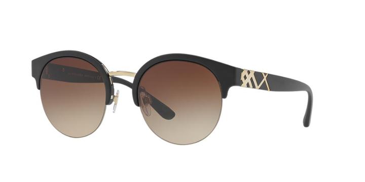 Burberry 52 Multicolor Round Sunglasses - Be4241