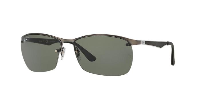 Ray-ban Gunmetal Matte Square Sunglasses - Rb3550