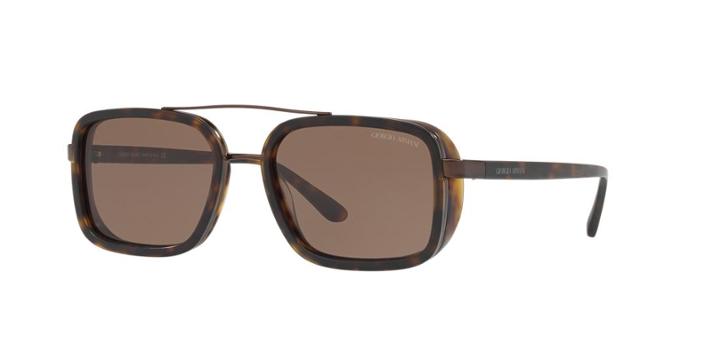 Giorgio Armani 53 Tortoise Rectangle Sunglasses - Ar6063