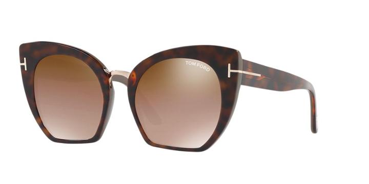 Tom Ford Samantha Tortoise Cat-eye Sunglasses - Ft0553