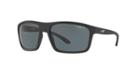 Arnette 61 Sandbank Black Matte Square Sunglasses - An4229