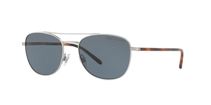 Polo Ralph Lauren 55 Silver Square Sunglasses - Ph3107