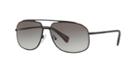 Prada Linea Rossa Black Rectangle Sunglasses - Ps 56rs