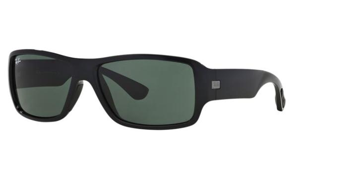 Ray-ban Rb4199 61 Black Rectangle Sunglasses