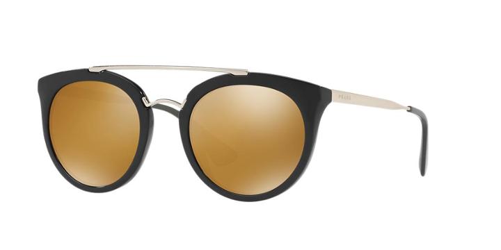 Prada Pr 23ss 52 Cinema Black Wrap Sunglasses