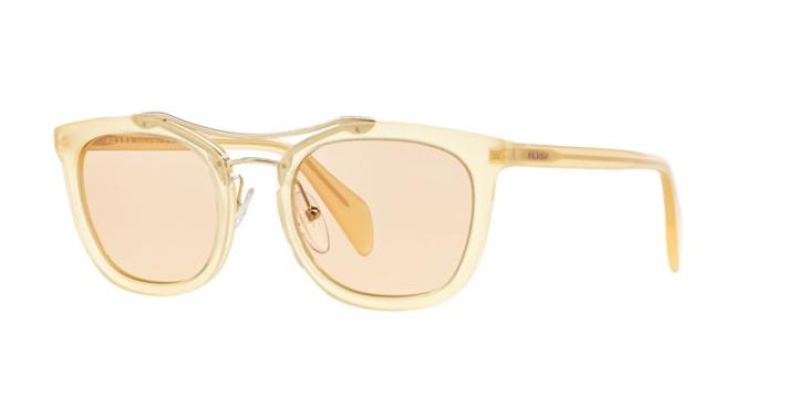 Prada Pr 17qs 52 Brown Square Sunglasses