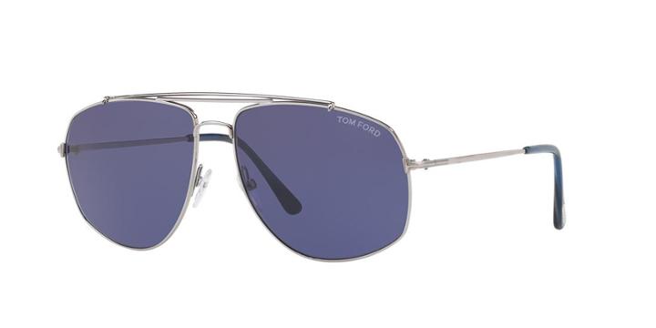 Tom Ford Georges 59 Gunmetal Square Sunglasses - Ft0496