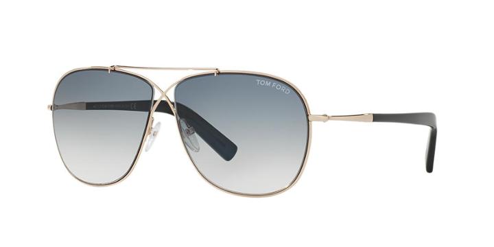Tom Ford April Gold Square Sunglasses - Ft0393