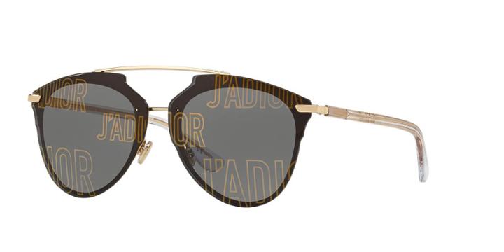 Dior Diorreflectedp 63 Black Wrap Sunglasses