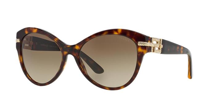 Versace Tortoise Round Sunglasses - Ve4283b
