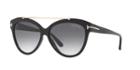 Tom Ford Livia 58 Black Square Sunglasses - Ft0518