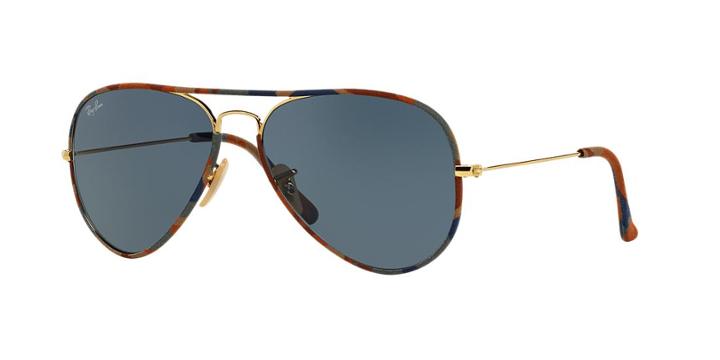 Ray-ban Aviator Full Color Brown Sunglasses - Rb3025jm