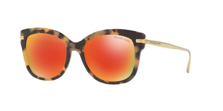 Michael Kors 53 Lia Tortoise Square Sunglasses - Mk2047