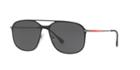 Prada Linea Rossa Ps 53ts 56 Black Square Sunglasses