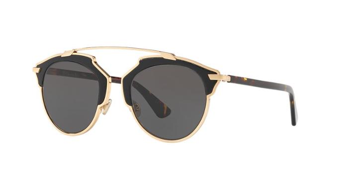 Dior So Real Gold Wrap Sunglasses