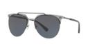 Versace 57 Black Matte Aviator Sunglasses - Ve2181