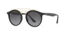 Ray-ban 49 Black Matte Round Sunglasses - Rb4256