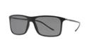 Giorgio Armani Black Matte Rectangle Sunglasses - Ar8034
