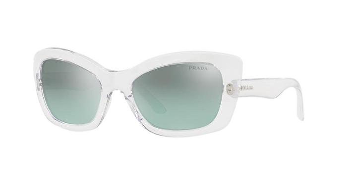Prada Pr 19ms Blue Cat-eye Sunglasses