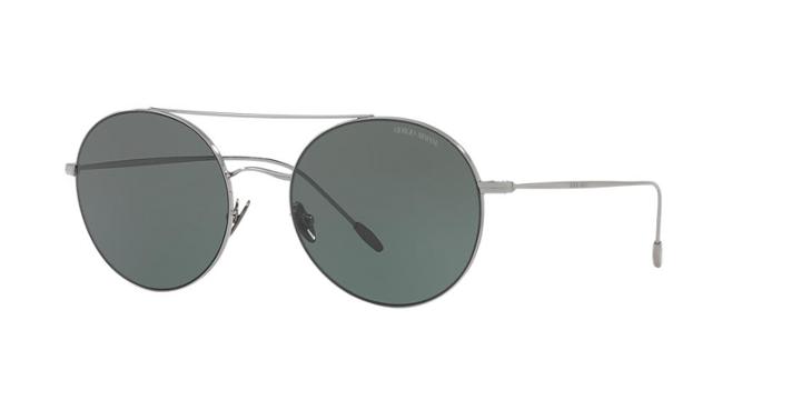 Giorgio Armani 54 Gunmetal Round Sunglasses - Ar6050