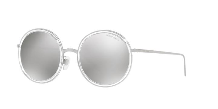 Giorgio Armani 52 Grey Round Sunglasses - Ar6052