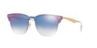 Ray-ban 47 Gold Square Sunglasses - Rb3576n