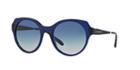 Miu Miu Mu 06ps 54 Blue Round Sunglasses