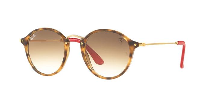 Ray-ban Rb2447nm 49 Tortoise Round Sunglasses