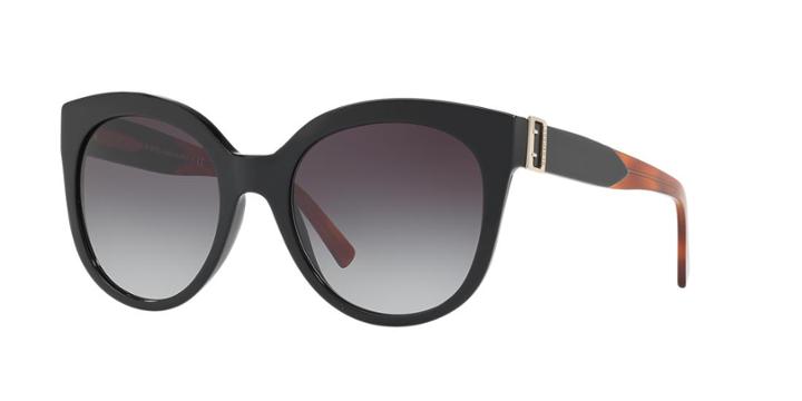 Burberry 55 Black Cat-eye Sunglasses - Be4243