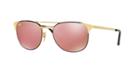 Ray-ban Rb3429m 55 Signet Gold Wrap Sunglasses