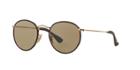 Ray-ban Round Craft Gold Matte Sunglasses - Rb3475q