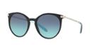 Tiffany &amp; Co. 54 Black Round Sunglasses - Tf4142b