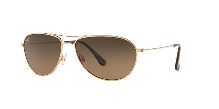 Maui Jim 772 Sea House 60 Gold Aviator Sunglasses