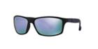 Arnette Black Matte Rectangle Sunglasses - An4207