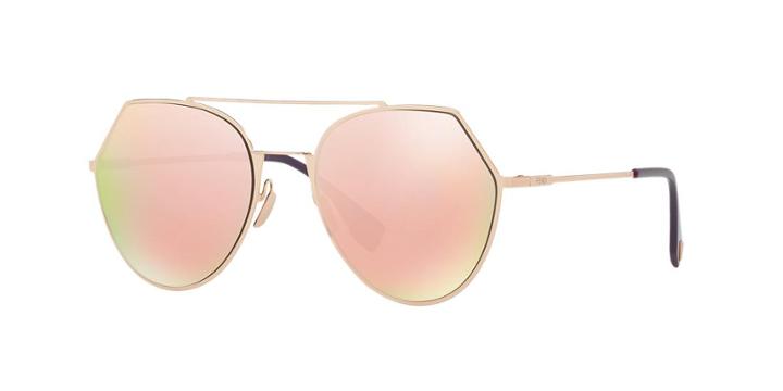 Fendi Fd 0194 Gold Aviator Sunglasses