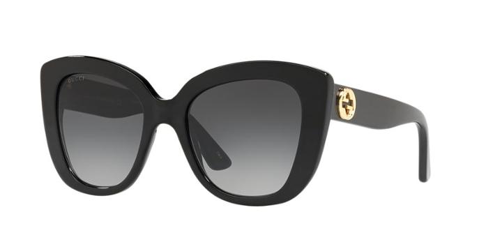 Gucci Gg0327s 52 Black Wrap Sunglasses