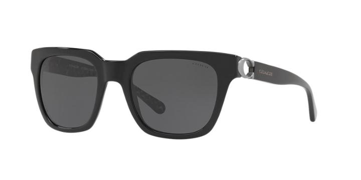 Coach 52 Black Square Sunglasses - Hc8240