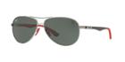Ray-ban Rb8313m Scuderia Ferrari Gunmetal Wrap Sunglasses