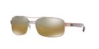 Ray-ban Rb8318ch 62 Brown Rectangle Sunglasses