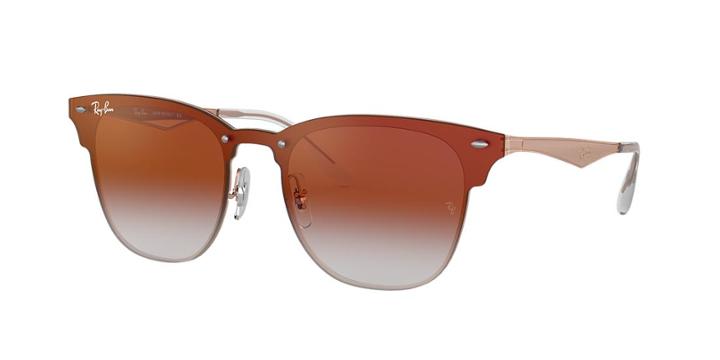 Ray-ban 47 Bronze Shield Sunglasses - Rb3576n