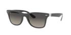 Ray-ban Rb4195f 52 Grey Square Sunglasses