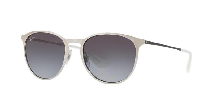 Ray-ban 54 Silver Round Sunglasses - Rb3539