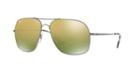 Ray-ban Rb3587ch 61 Gunmetal Matte Square Sunglasses