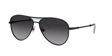 Tiffany &amp; Co. 57 Black Pilot Sunglasses - Tf3062