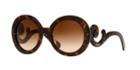 Prada Brown Round Sunglasses - Pr 27nsa