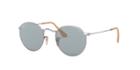 Ray-ban 50 Round Metal Silver Sunglasses - Rb3447